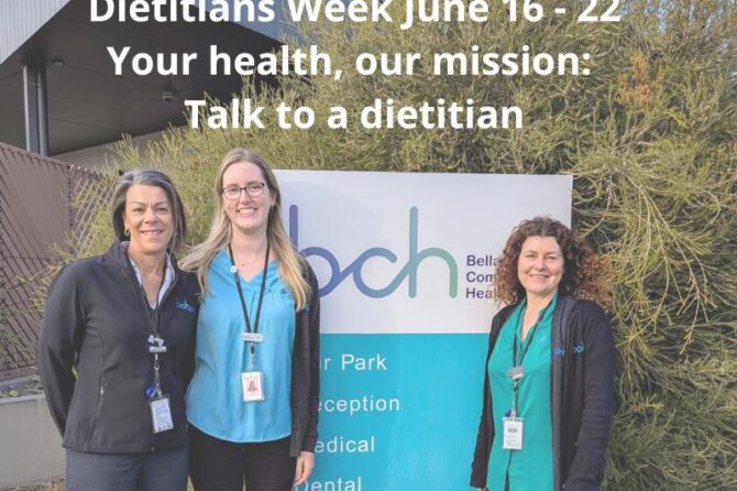 Dietitians Week – Your Health, Our Mission, Talk to a Dietitian